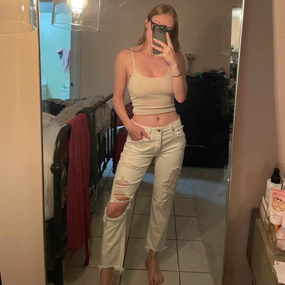 Abercrombie Ames Low rise slim boyfriend jean